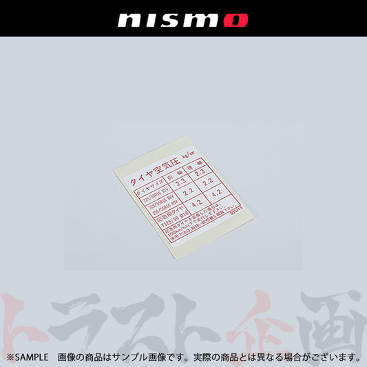 ◆ NISMO ヘリテージ タイヤ空気圧 シール スカイライン GT-R R32/BNR32 ##660231999 - トラスト企画