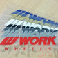 ◆ WORK ワーク ミニ ステッカー レッド 赤 #979191011 - トラスト企画
