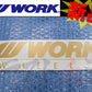 ◆ WORK ワーク ステッカー 250mm ゴールド 金 #979191034 - トラスト企画