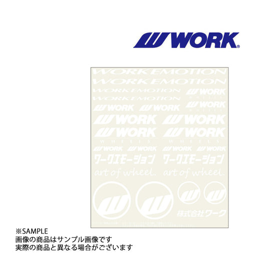 ◆ WORK ワーク  EMOTION アソートデカール ステッカー ホワイト 白 ##979191131 - トラスト企画